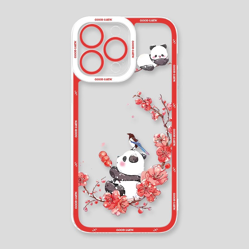 熊貓兔子天使眼透明防摔軟殼