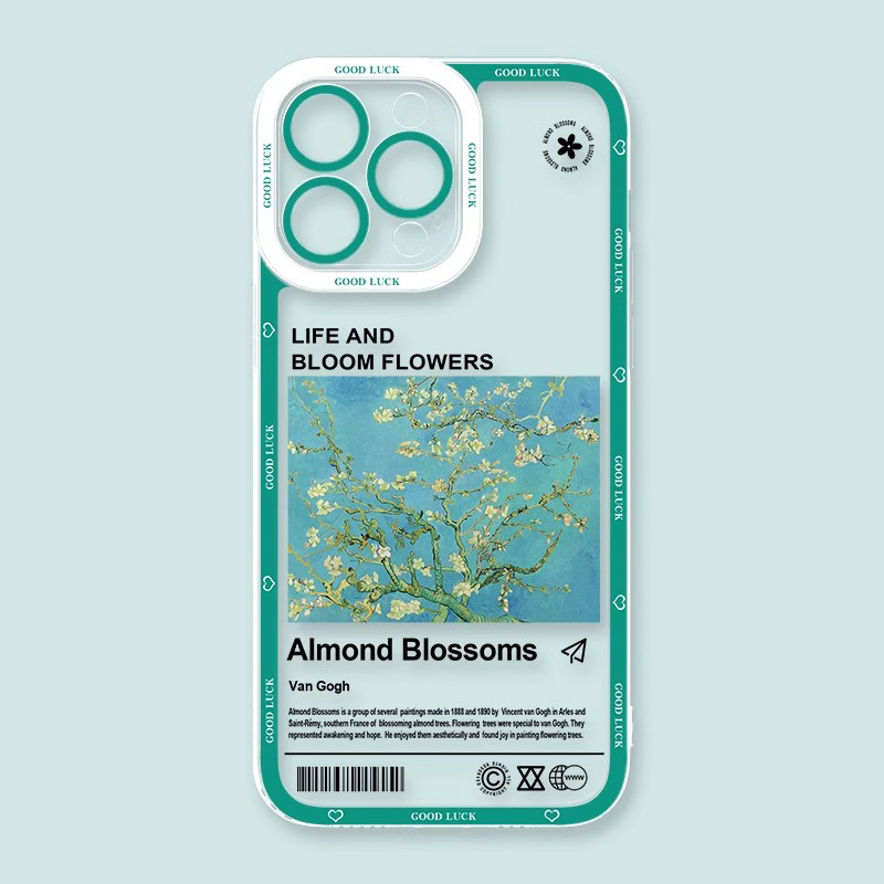 梵高星空天使眼透明防摔軟殼