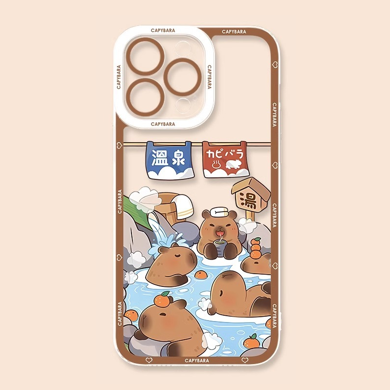 卡皮巴拉天使眼透明防摔軟殼