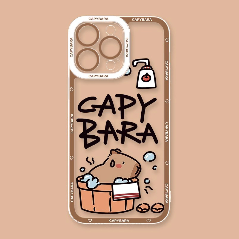 卡皮巴拉天使眼透明防摔軟殼