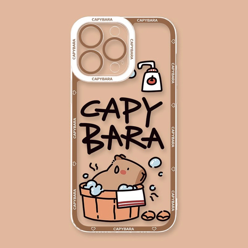 卡皮巴拉天使眼透明防摔軟殼