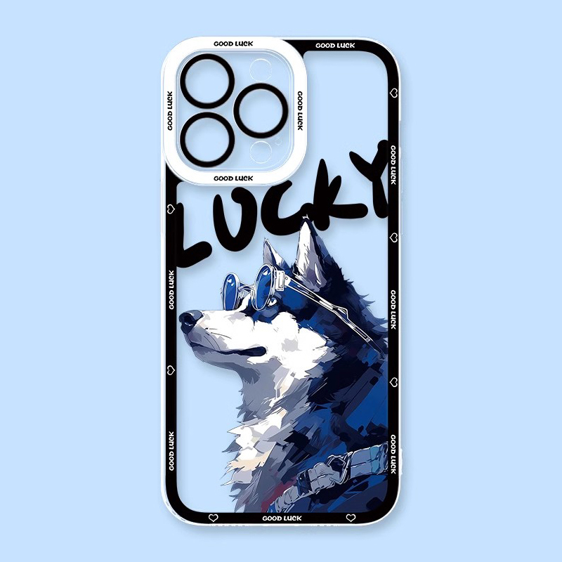 可愛萌寵天使眼透明防摔軟殼