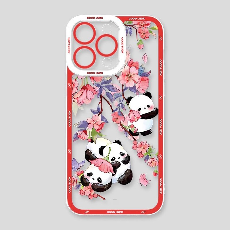 熊貓兔子天使眼透明防摔軟殼