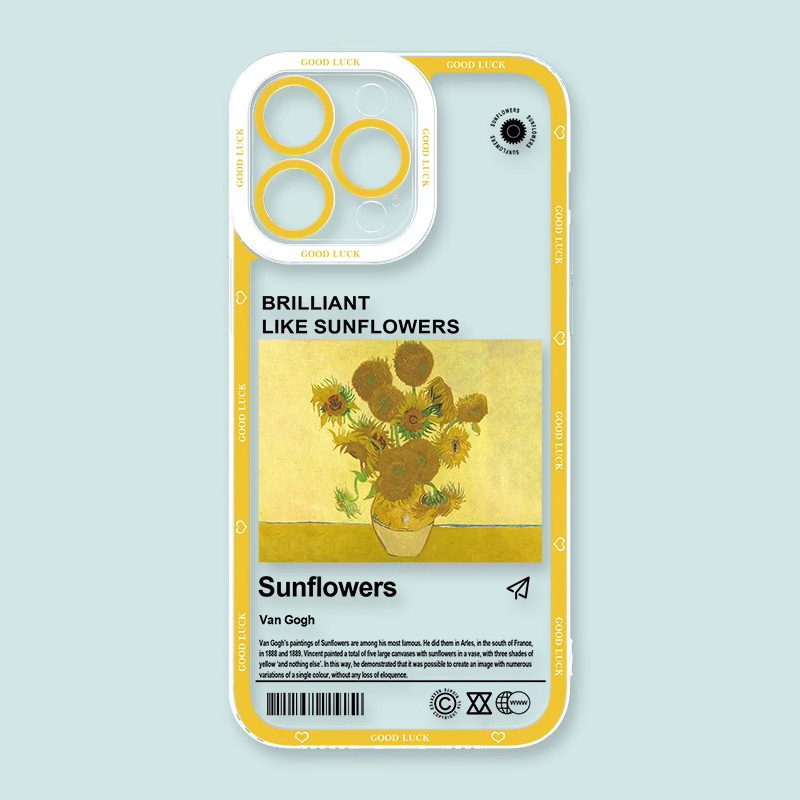 梵高星空天使眼透明防摔軟殼