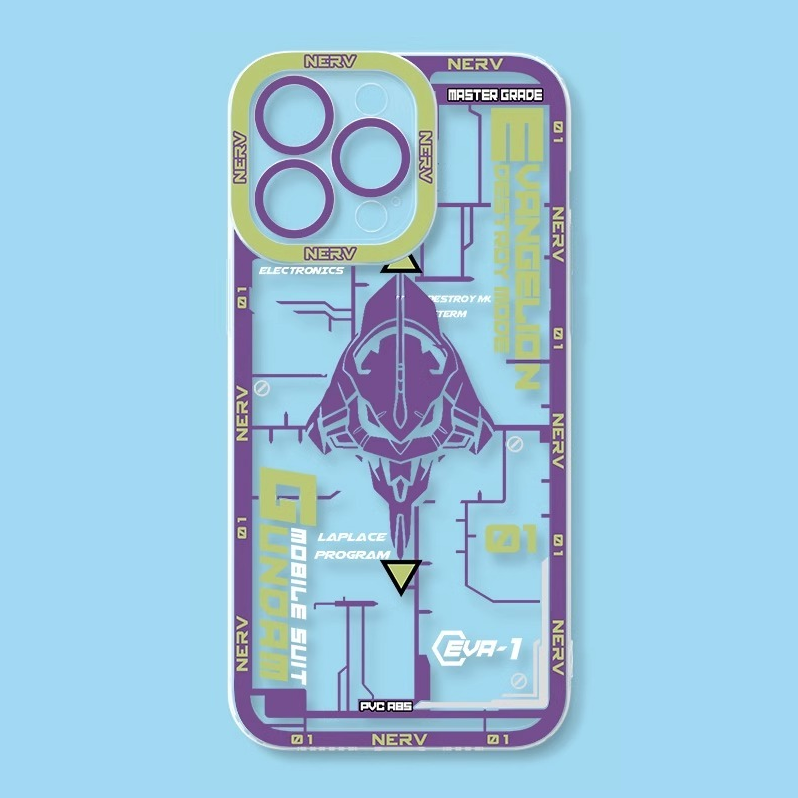 蘋果 系列eva新世紀福音戰士天使眼透明防摔軟殼