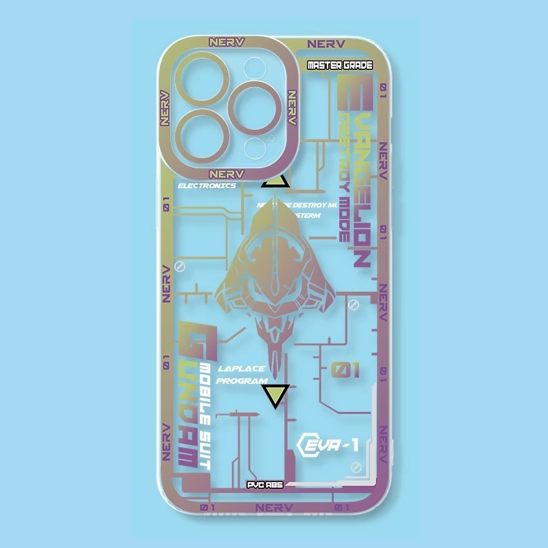 蘋果 系列eva新世紀福音戰士天使眼透明防摔軟殼