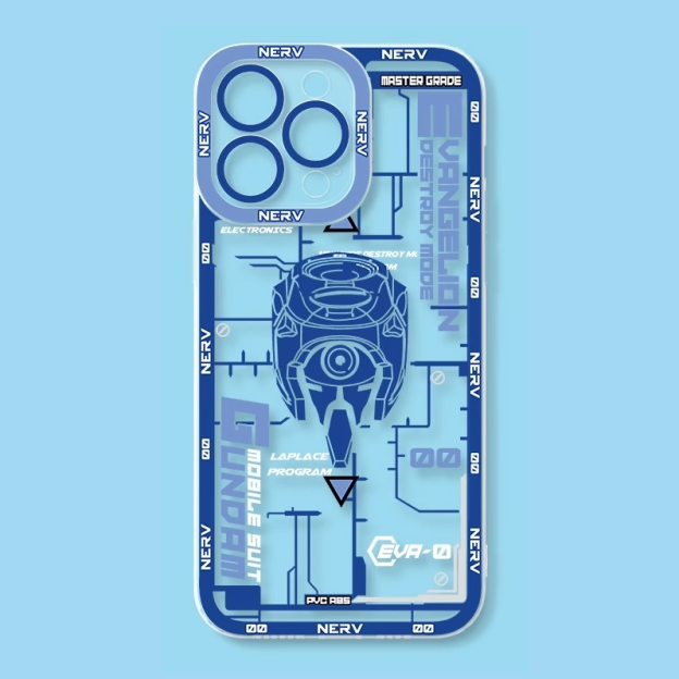 蘋果 系列eva新世紀福音戰士天使眼透明防摔軟殼