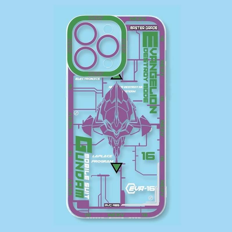 蘋果 系列eva新世紀福音戰士天使眼透明防摔軟殼