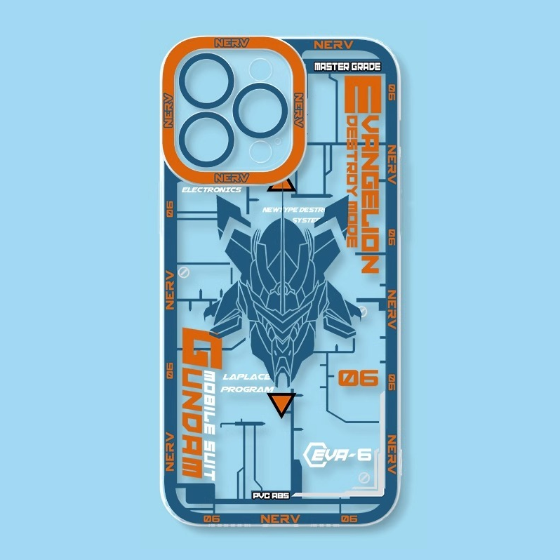 蘋果 系列eva新世紀福音戰士天使眼透明防摔軟殼