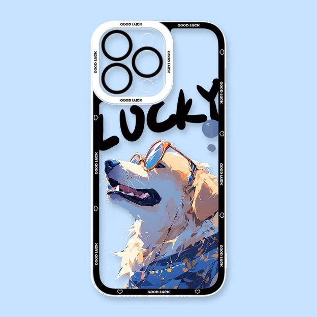 可愛萌寵天使眼透明防摔軟殼