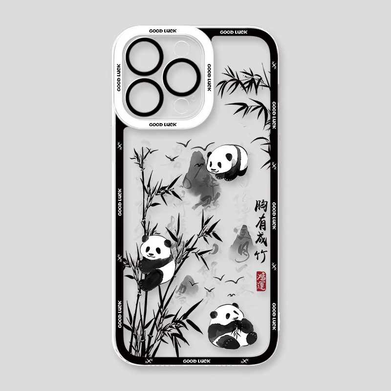 熊貓兔子天使眼透明防摔軟殼