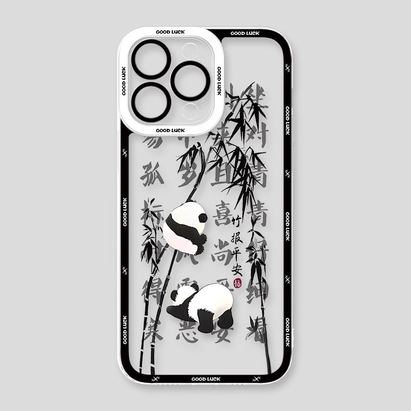 熊貓兔子天使眼透明防摔軟殼