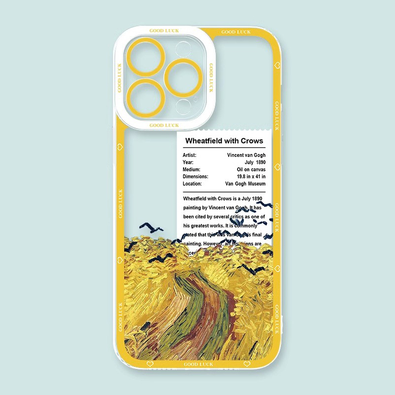 梵高星空天使眼透明防摔軟殼