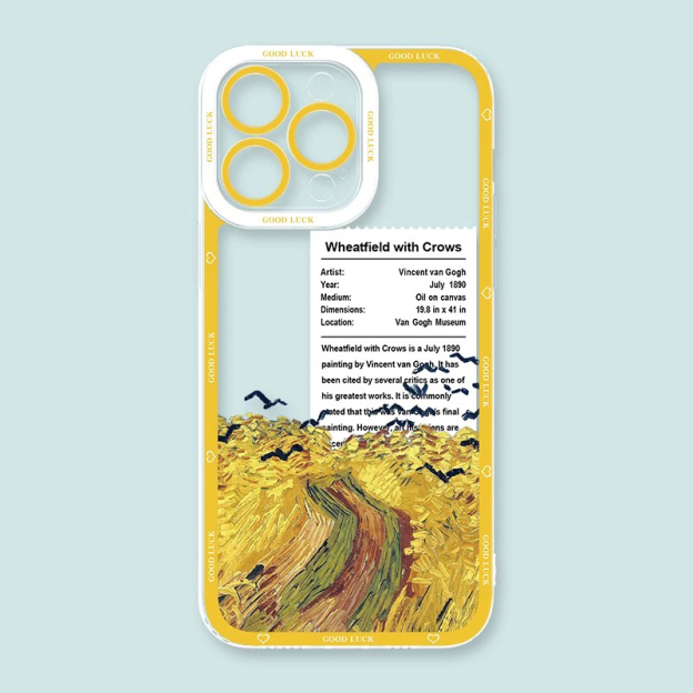 梵高星空天使眼透明防摔軟殼