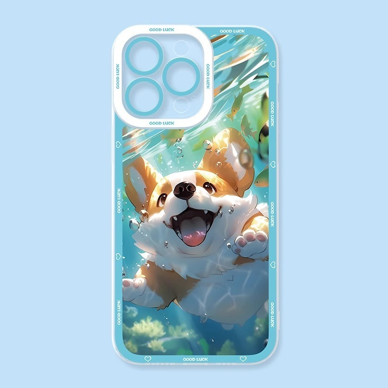 可愛貓貓天使眼透明防摔軟殼