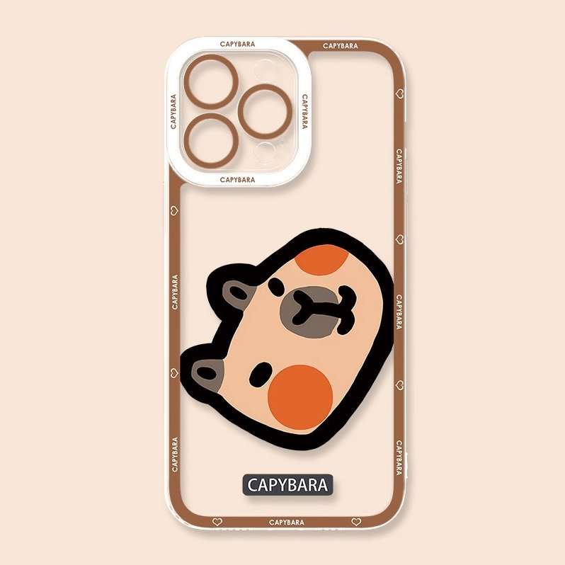 卡皮巴拉天使眼透明防摔軟殼