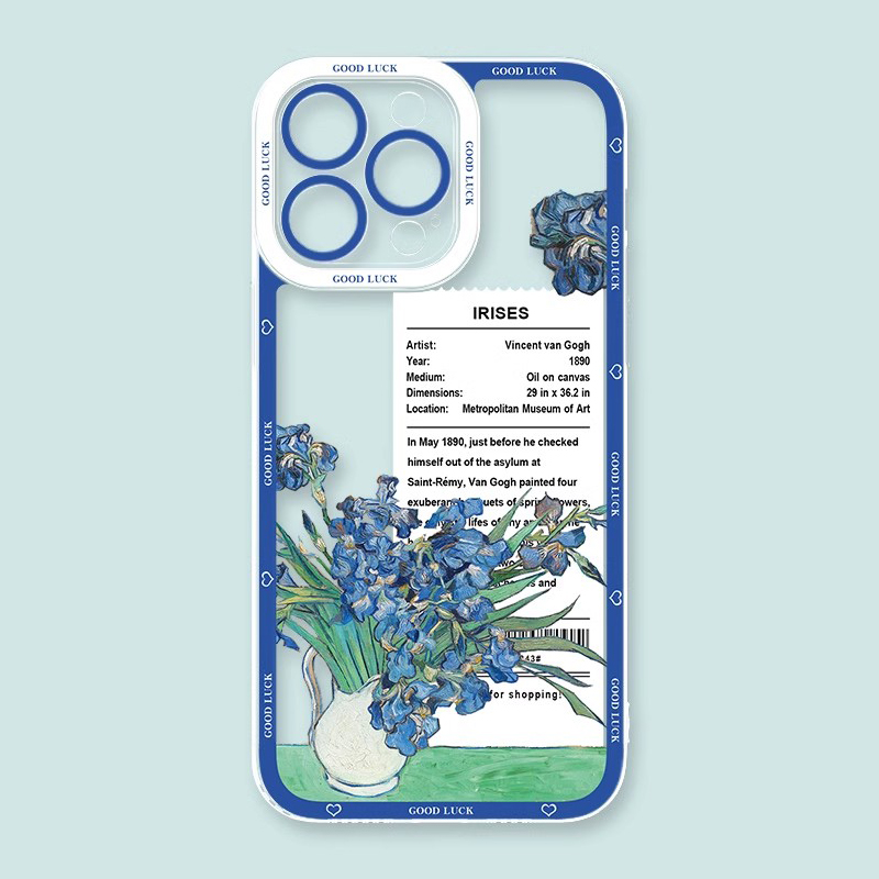 梵高星空天使眼透明防摔軟殼