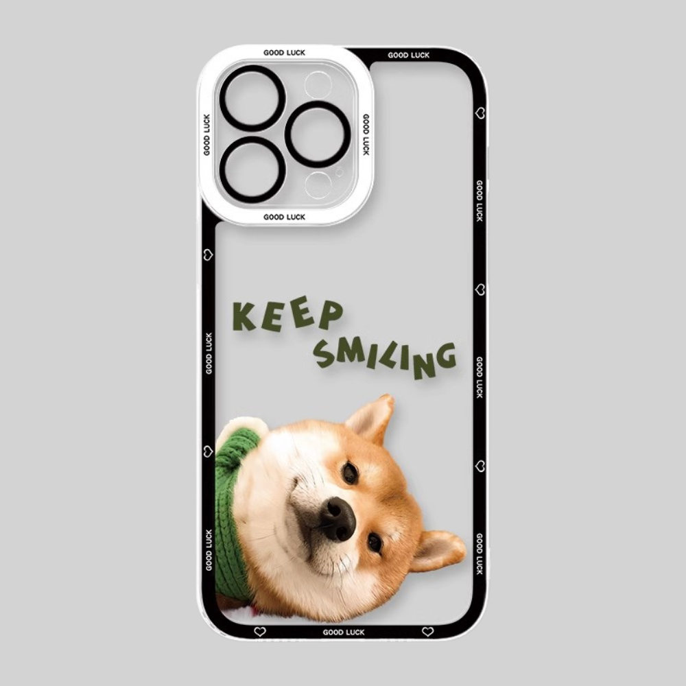 可愛萌寵天使眼透明防摔軟殼