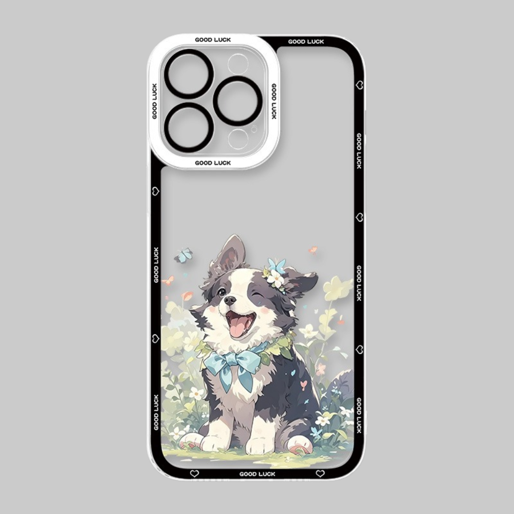 可愛萌寵天使眼透明防摔軟殼