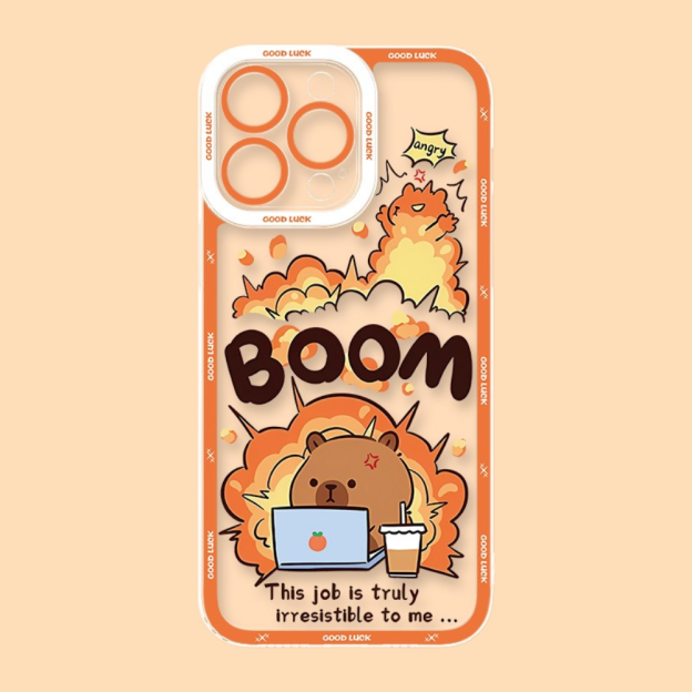 卡皮巴拉天使眼透明防摔軟殼