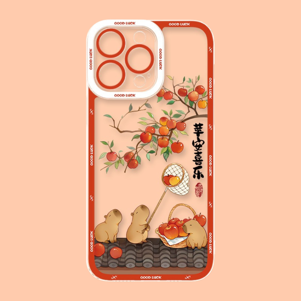 卡皮巴拉天使眼透明防摔軟殼