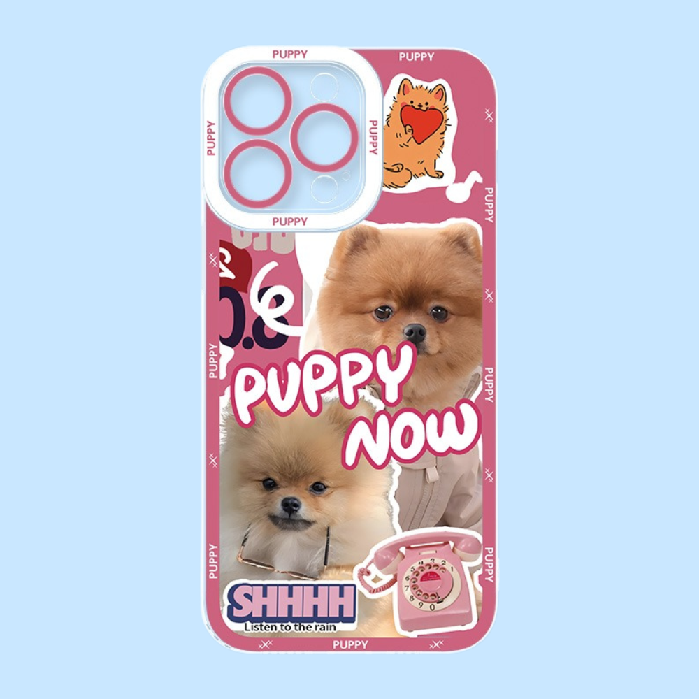 可愛萌寵天使眼透明防摔軟殼