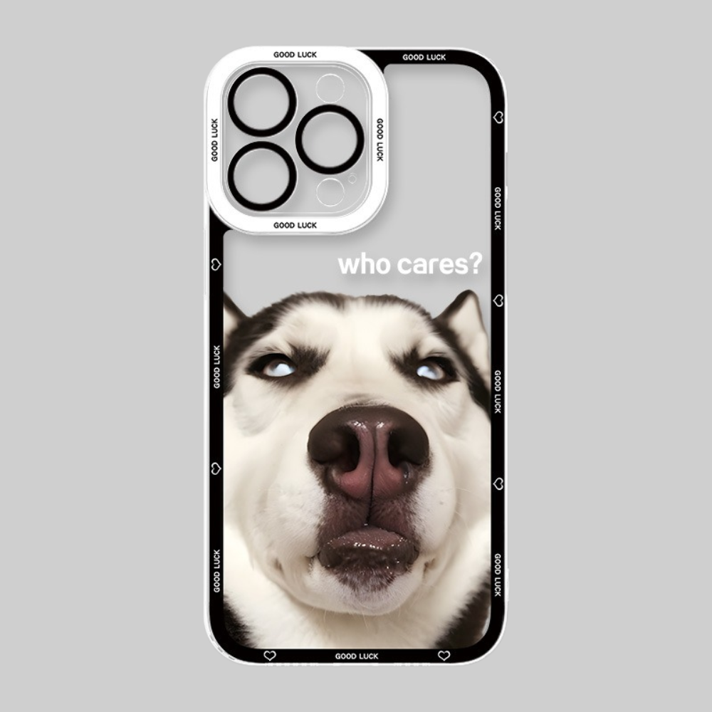 可愛萌寵天使眼透明防摔軟殼