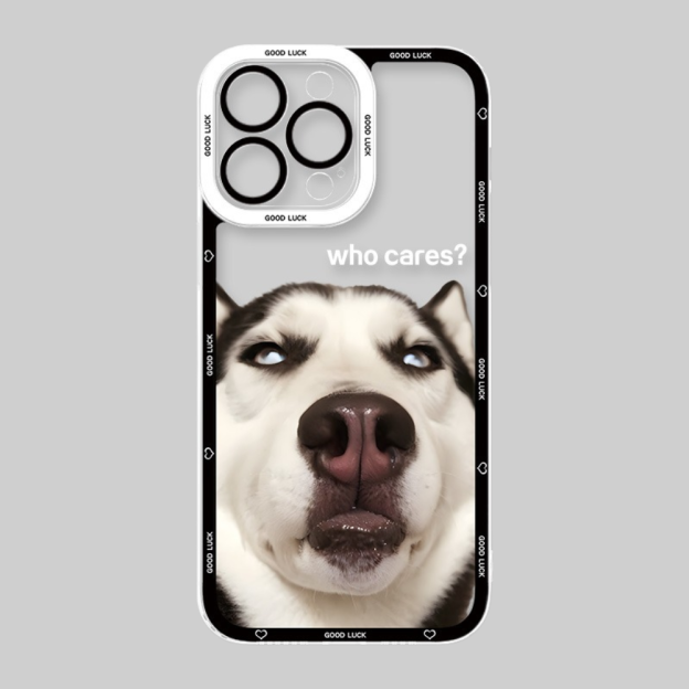 可愛萌寵天使眼透明防摔軟殼