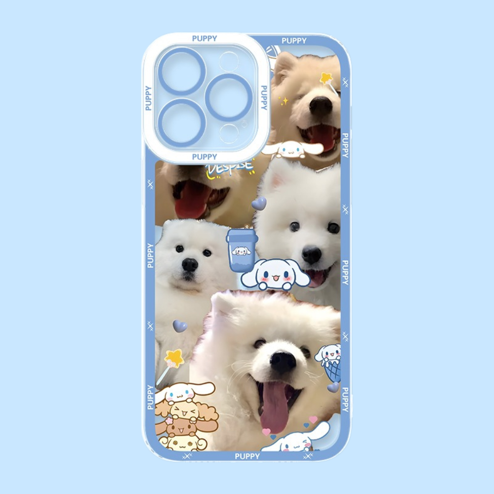 可愛萌寵天使眼透明防摔軟殼