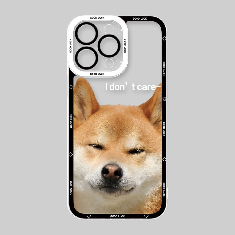 可愛萌寵天使眼透明防摔軟殼