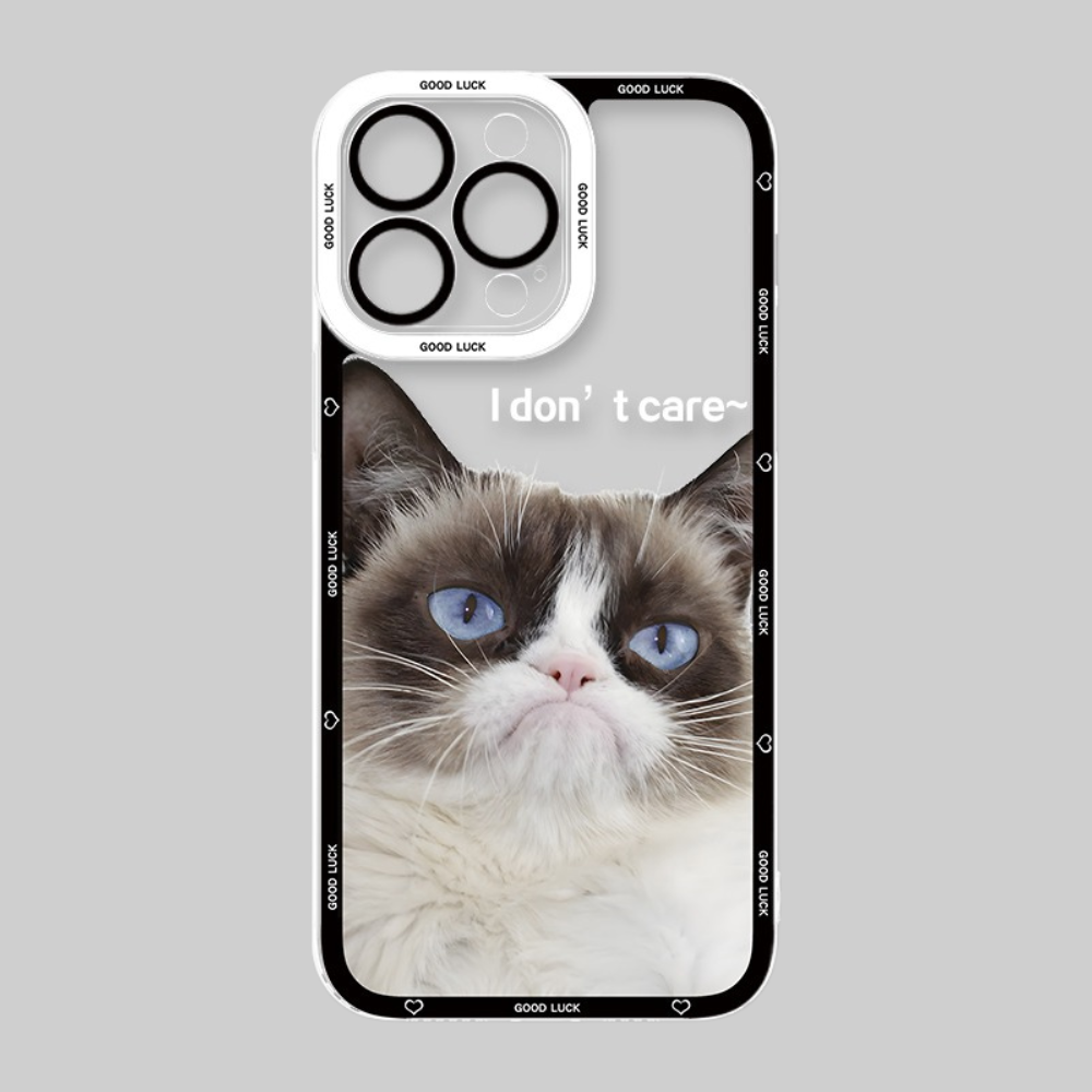 可愛萌寵天使眼透明防摔軟殼