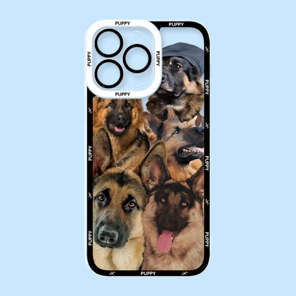 可愛萌寵天使眼透明防摔軟殼