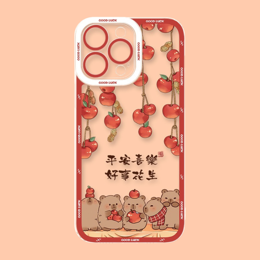 卡皮巴拉天使眼透明防摔軟殼