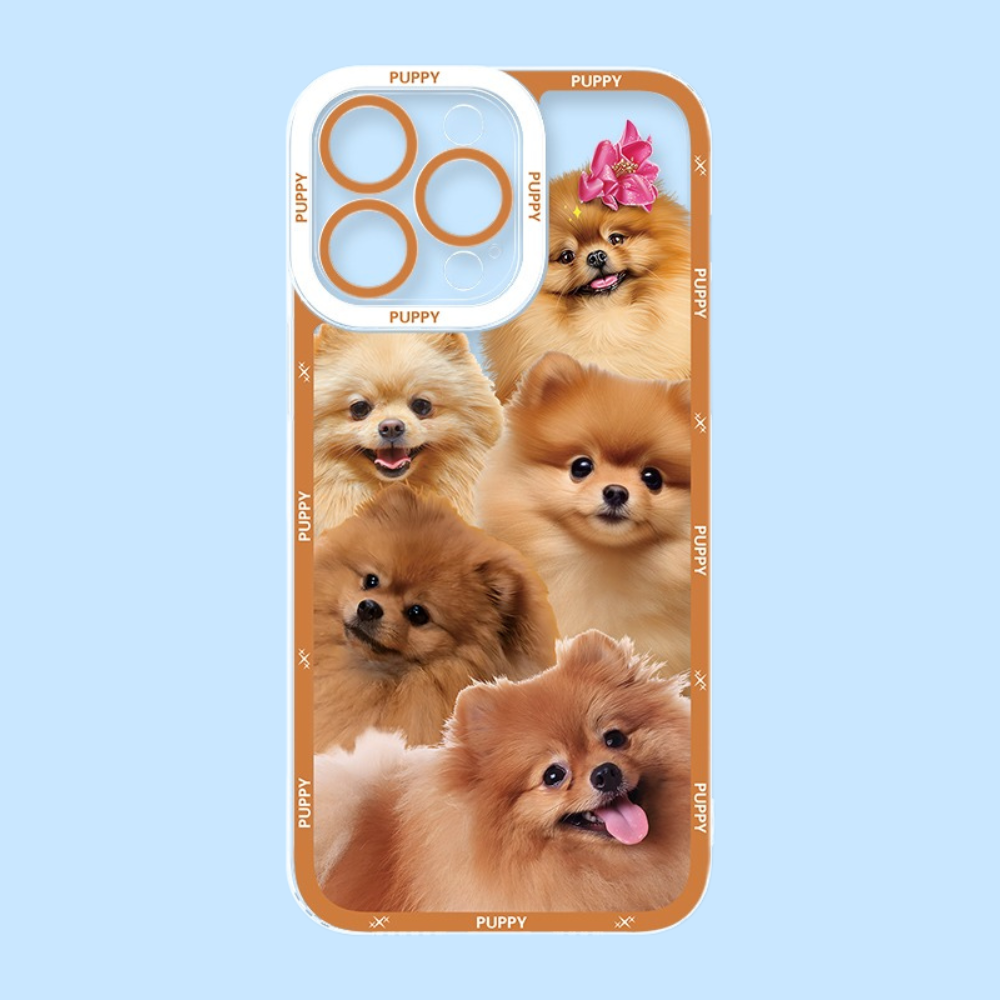 可愛萌寵天使眼透明防摔軟殼