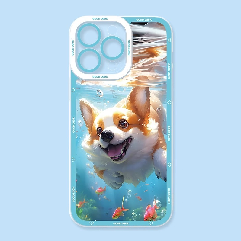 可愛貓貓天使眼透明防摔軟殼