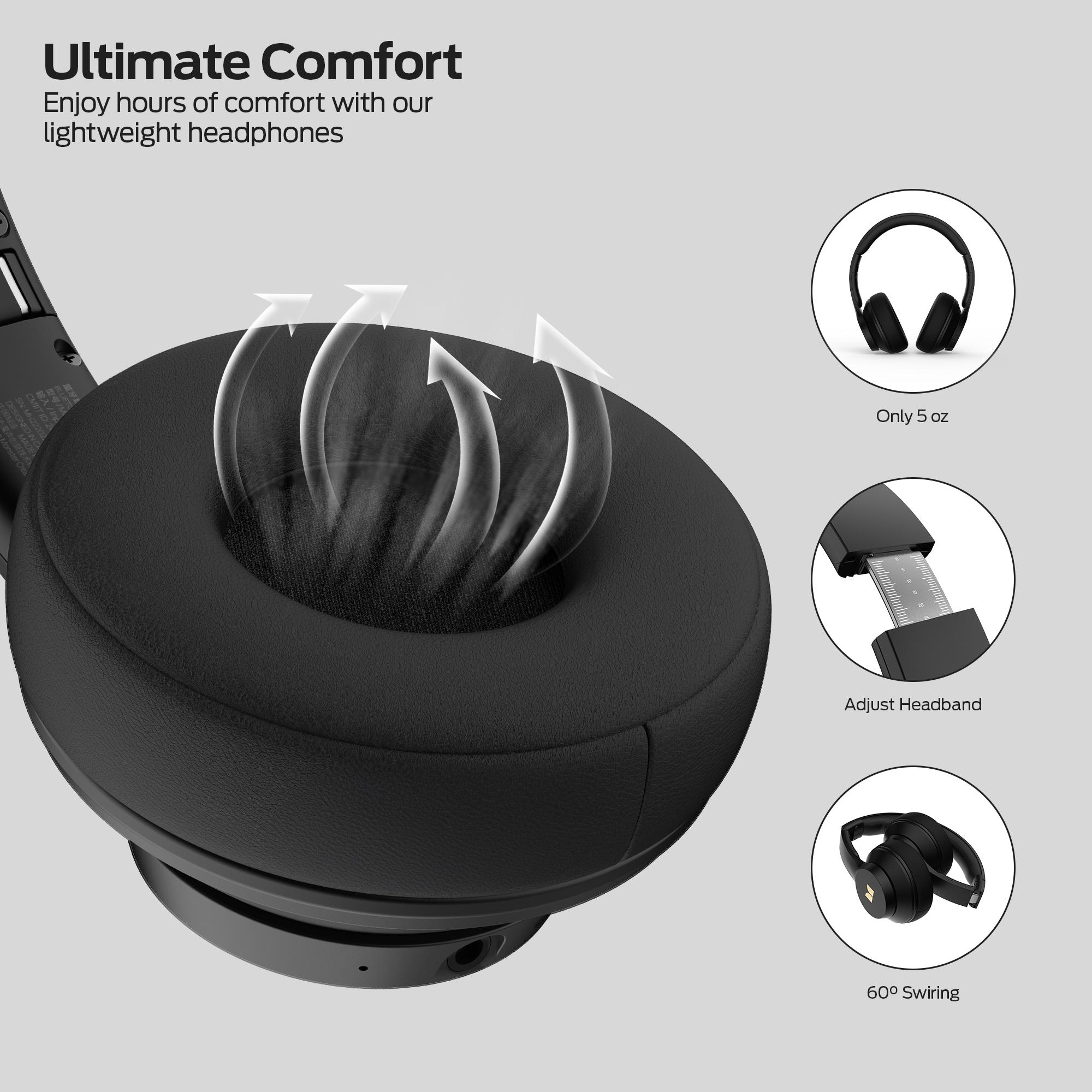 Monster Mission 100 Over Ear Headphones with Immersive Bass - E58