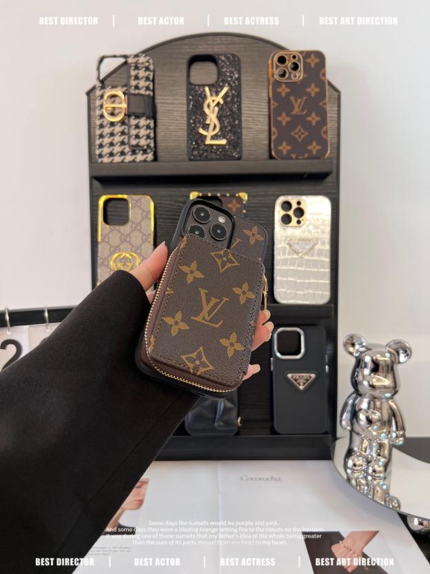 路易威登皮質卡包手機殼