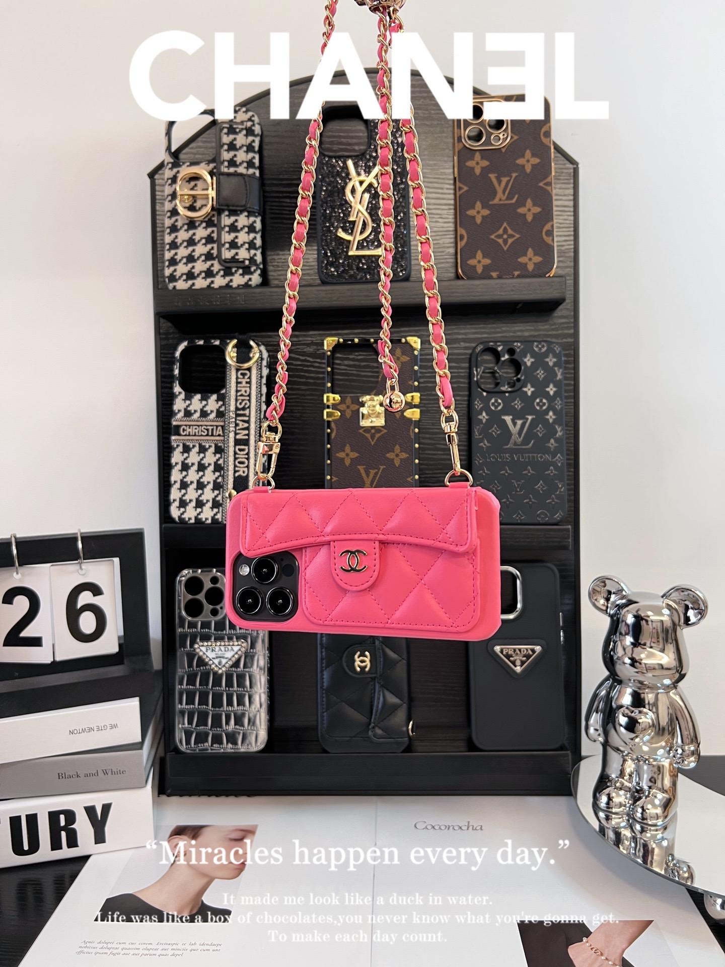 香奈兒卡包斜挎手機殼