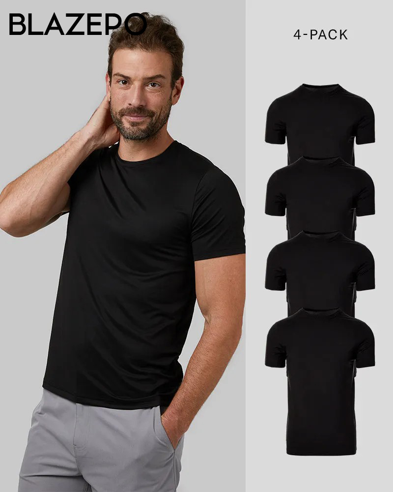 MEN'S 4-PACK COOL CLASSIC CREW T-SHIRT