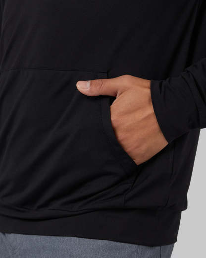 MEN'S COOL LONG SLEEVE HOODED T-SHIRT