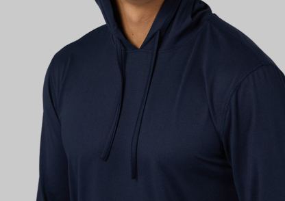 MEN'S COOL LONG SLEEVE HOODED T-SHIRT