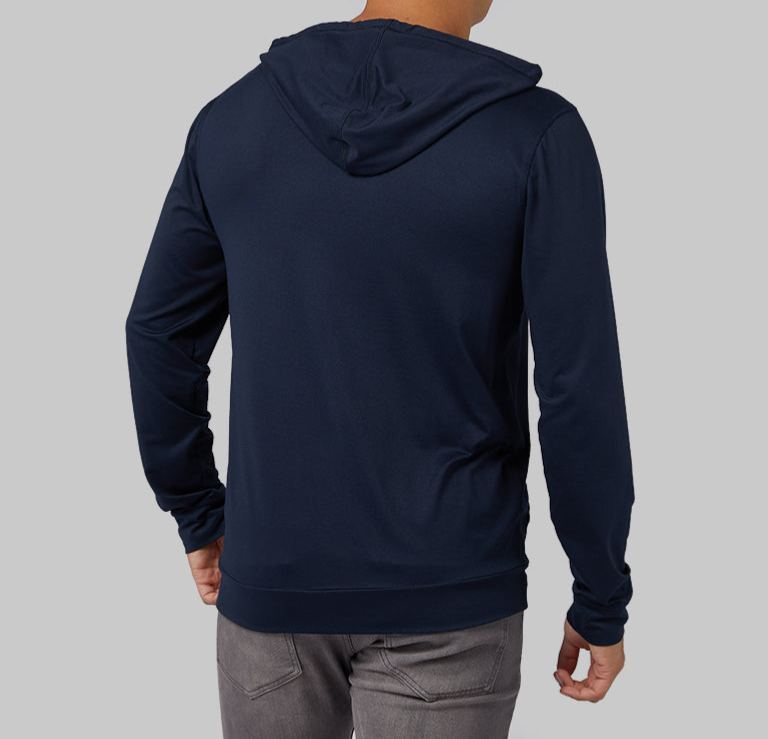 MEN'S COOL LONG SLEEVE HOODED T-SHIRT