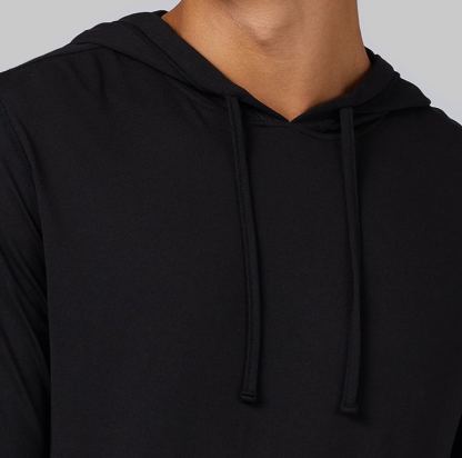 MEN'S COOL LONG SLEEVE HOODED T-SHIRT