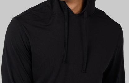 MEN'S COOL LONG SLEEVE HOODED T-SHIRT