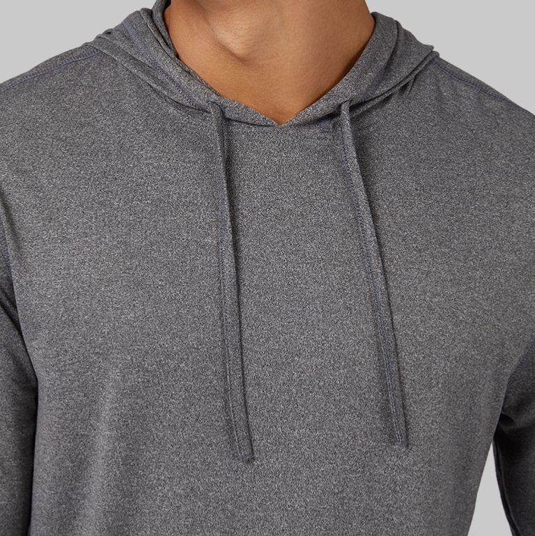 MEN'S COOL LONG SLEEVE HOODED T-SHIRT