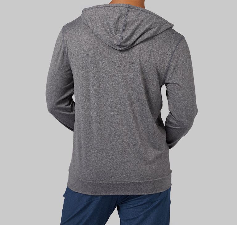 MEN'S COOL LONG SLEEVE HOODED T-SHIRT