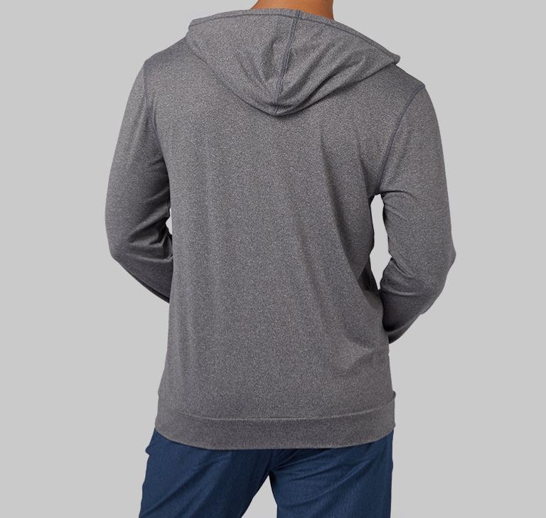MEN'S COOL LONG SLEEVE HOODED T-SHIRT