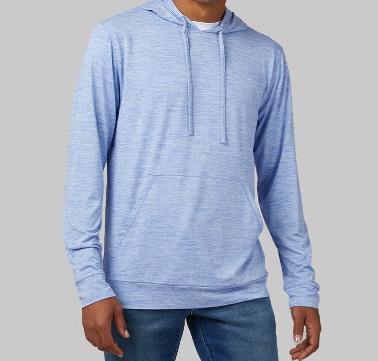 MEN'S COOL LONG SLEEVE HOODED T-SHIRT