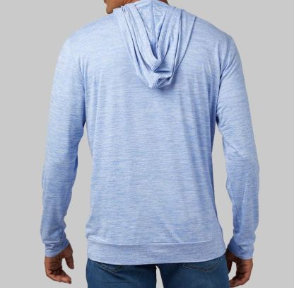 MEN'S COOL LONG SLEEVE HOODED T-SHIRT