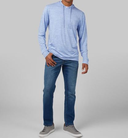 MEN'S COOL LONG SLEEVE HOODED T-SHIRT